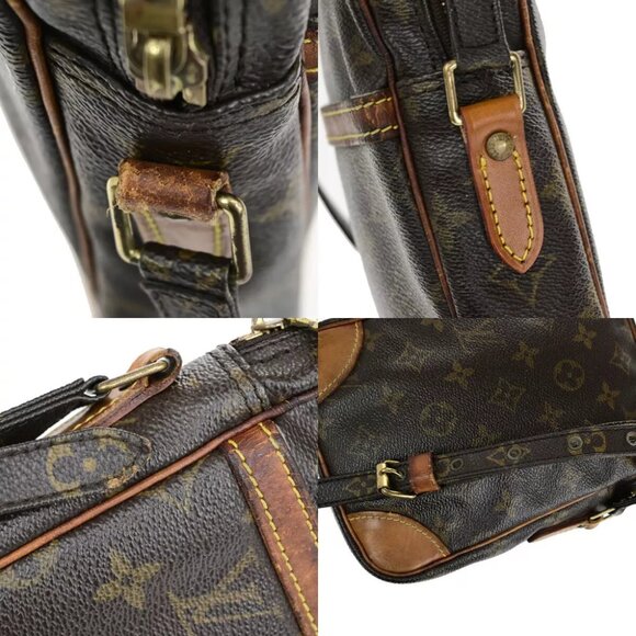 LOUIS VUITTON Danube Shoulder Bag Monogram Leather Brown France M45266 61YF386 - Picture 8 of 15